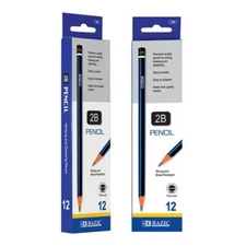 BAZIC 2B Premium Wood Pencil (12/Pack)