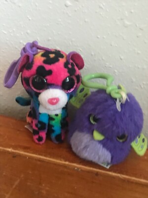 Gently Used Lot of Purple Green Hatchimals Baby Dino Ty Rainbow DOTTY  Stuf