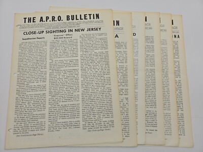 The A.P.R.O. BULLETIN Pamphlet Aerial Phenomena [Jan-Dec, 1972, Vol 21 No 1-3]