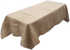 Tablecloth Burlap Natural Rectangular Seamless 60x120 Inch By Broward Linens