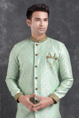 Indian Mens Wedding Designer Bollywood Party Wear Designer Semi Indo