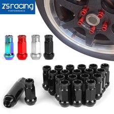 20pcs Forged Steel Racing Wheel Lug Nuts M12 X 1.5mmm12 X 1.25mm 47mm Open End