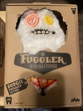 Fuggler Funny Ugly Monster - Budgie Edition 9" Sasquoosh White Plush #36 / New