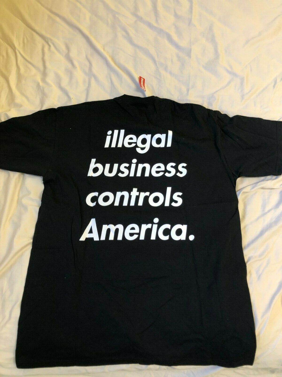 Authentic supreme illegal business controls America TEE shirt 2005 Size M