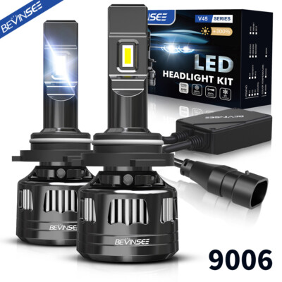 2X 9006 HB4 LED Headlight Bulbs 120W 6000K Bright Kit For Honda Civic 2004-2013