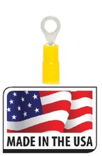  100 Vinyl Insulated Ring Terminal 26-24 AWG Gauge 10 Stud Wire Connector USA