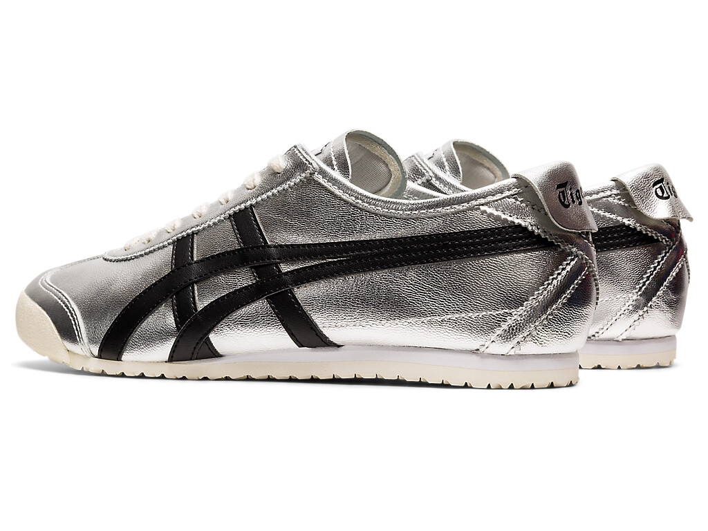 Onitsuka Tiger MEXICO 66 PURE SILVER BLACK 1183B566 020 Authentic