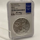2017 American Silver Eagle MS70 NGC FDOI Edmund Moy