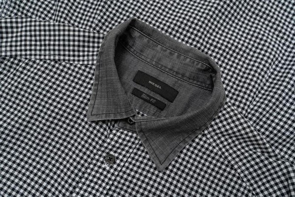 Men Diesel Shirt White Cotton 38 / M / 46 #30VT