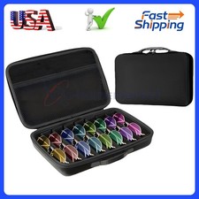 8 Adjustable Slots Travel Eyeglasses Storage Bag Sunglasses Organizer Case New