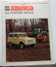 1966 Ford Bronco Truck All Purpose Vehicle Sales Brochure Revised Jan 1966 1966 Ford Bronco Truck All Purpose Vehicle Sales Brochure Revised Jan 1966