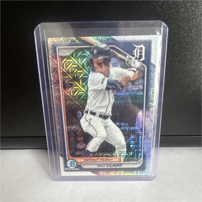#ad 2024 Bowman Chrome Max Clark Mojo Refractor #BCP 195 Prospects Tigers $5.00