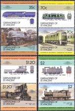 GRENADINES OF ST VINCENT 1985 SG412-19 RAILWAY LOCOMOTIVES (5TH SERIES) MNH