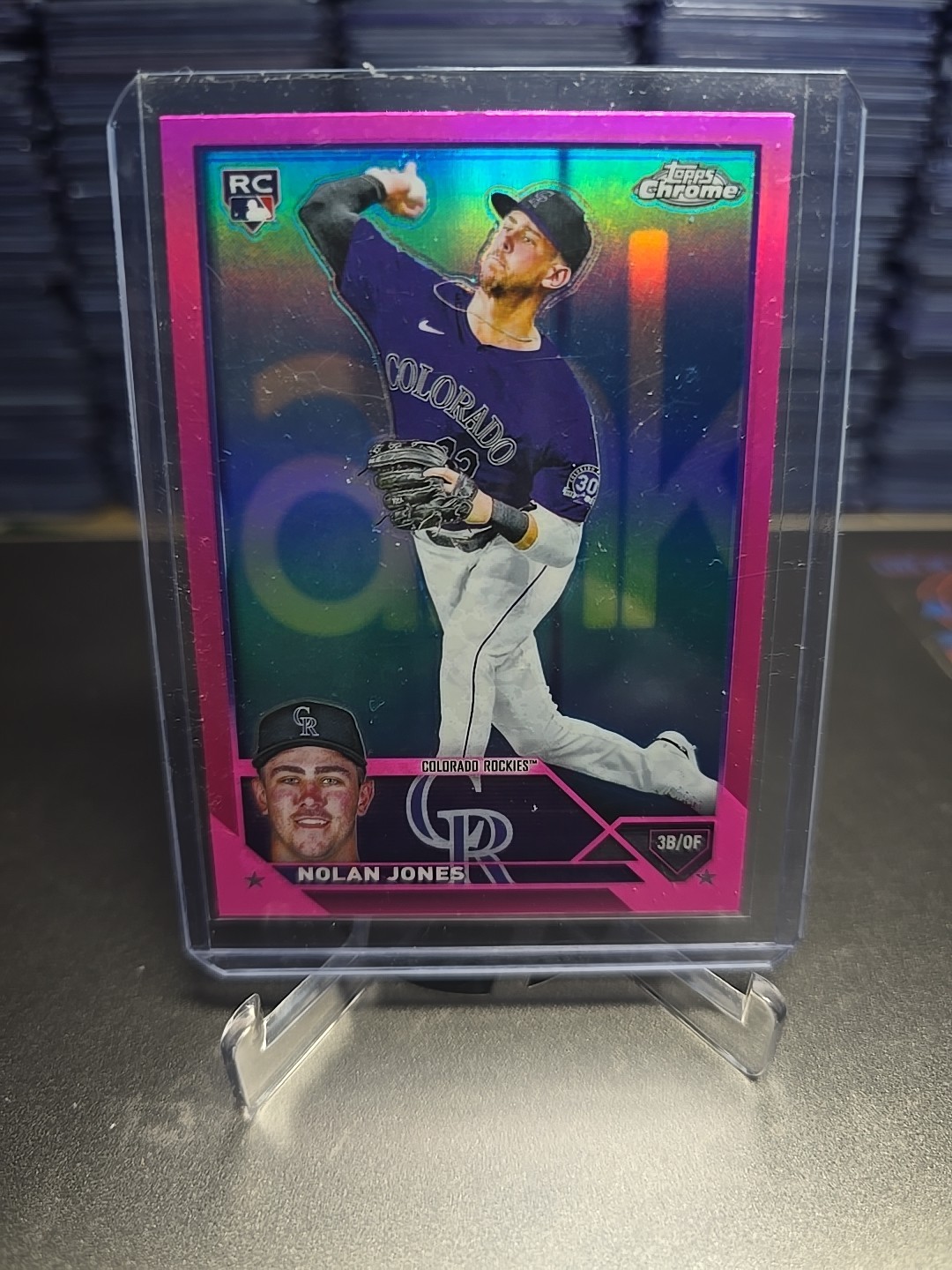 2023 Topps Chrome - Nolan Jones #43 Magenta Refractor /399 (RC)