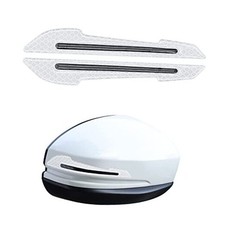 2 x Reflective Car Stickers - ABS Strips for Cars - Reflective black / grey