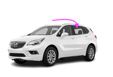 Fits: Buick Envision 2016-2020 4D Utility Driver Left Side Rear Door Glass- dark