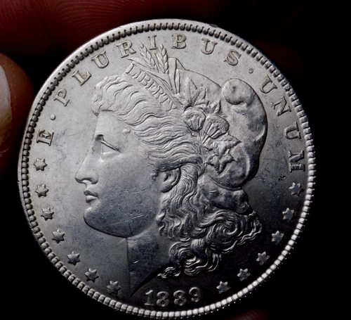 MORGAN SILVER DOLLAR 1889 FROSTY UNC NICE LUSTER 90% SILVER DOLLAR