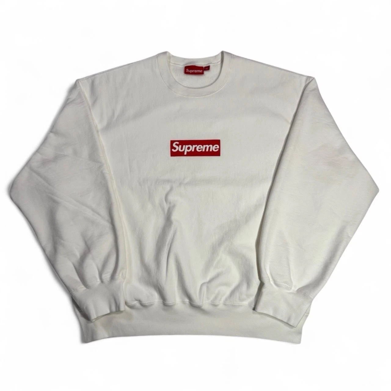 Col rond logo boîte blanche lavée suprême S/S 2025 taille XL