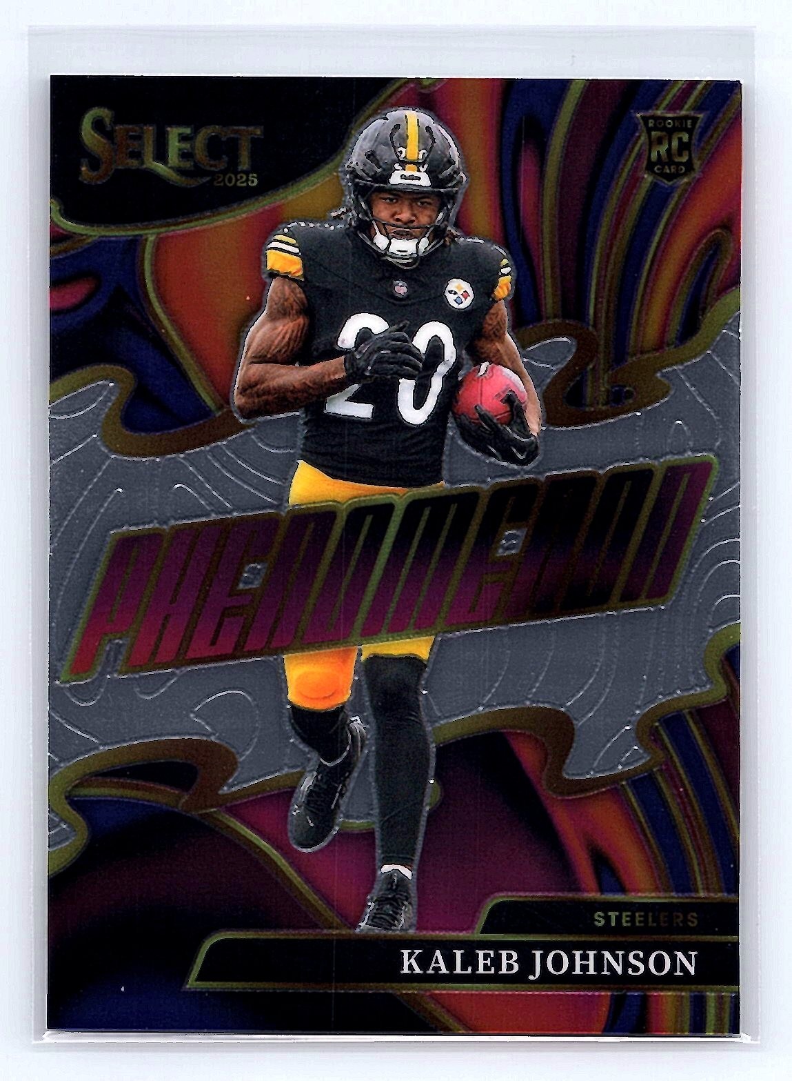 Kaleb Johnson 2025 Panini Select #23 Phenomenon Rookie
