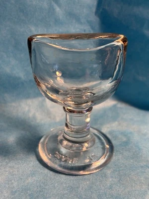 Antique Wood Brothers Barnsley Eye Wash Cup Victorian/Edwardian Medical Glass Xx - Image 1 of 4
