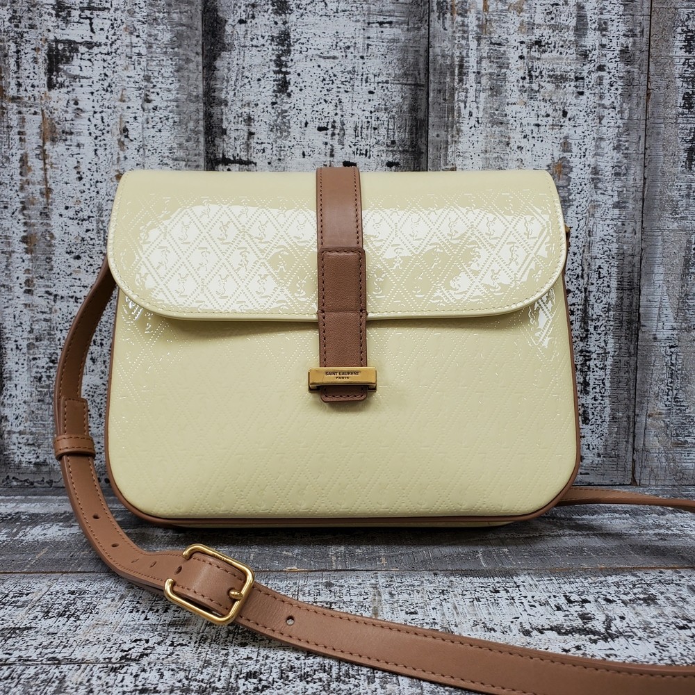 SAINT LAURENT Borsa a tracolla YSL Crossbody Le Monogramme gialla *quasi come nuova*