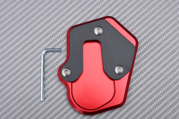 Élargisseur béquille moto contre chute BMW F 900R alu rouge