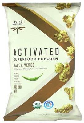Activated Superfood Popcorn Salsa Verde By Living Intentions 4 Oz