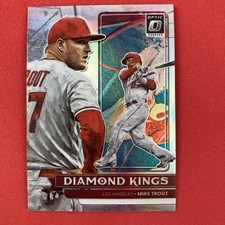 Mike Trout 2022 Donruss Optic Diamond King Silver Prizm #14 Los Angeles Angels