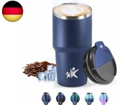 Honeyholly Thermobecher 600 Ml, Wiederverwendbar, Edelstahl Kaffeebecher-To-Go
