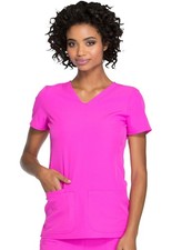 Scrubs Heartsoul Short Sleeve Scrub Top 20710 GLFH Glam Fushia Free Shipping