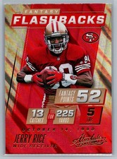 Jerry Rice #2, Fantasy Flashbacks, San Francisco 49ers, 2017 Panini Absolute
