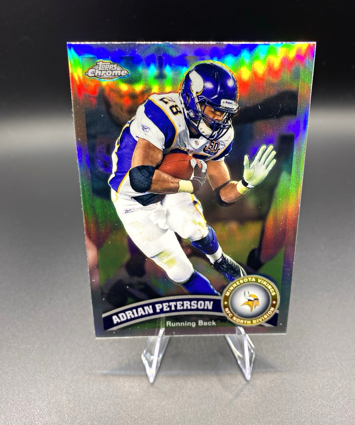 2011 Topps Chrome Adrian Peterson Refractor #220 Minnesota Vikings Football