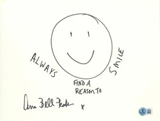 ANNA BELL PEAKS SIGNED 9x12 ORIGINAL SKETCH ADULT MOVIE STAR ACTRESS BECKETT BAS