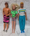 Vintage Barbie Doll 1966 Mattel twist blue eyes & 2 Kens 1968