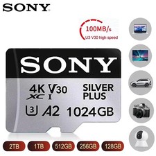 SONY 1TB 512GB 256GB 128GB Micro TF SD Card High Speed Class Flash Memory