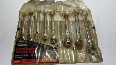 Craftsman 8pc Metric Combo Wrench Set 9-17mm 12pt USA #44653