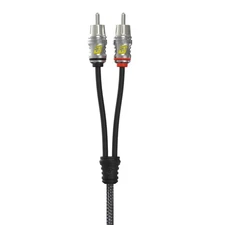 Cerwin-Vega RS17 - Stroker 2-Channel RCA Cable, 17Ft, Dual Twisted, Metal End...