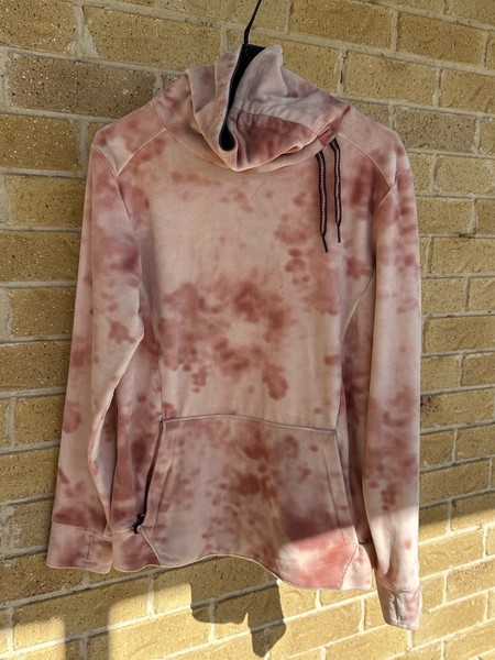Roxy Deltine Fleece Women's Snowboard Sweatshirt Size L Tie Dyed