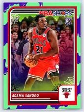 2023-24 Haunted Hoops Adama Sanogo Rookie Slime Parallel Chicago Bulls RC #47
