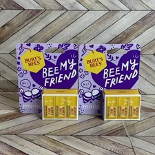 2 packs Burt's Bees Bee My Friend 3pc Mini Lip Balms Beeswax 1.38g Valentines