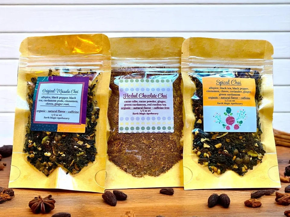 Auténtico Juego de Muestreador Chai 3-4-6 Infusor de Té Orgánico Hoja Suelta Chai Mezcla Paquete Foto 2 de 4