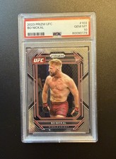2023 Panini Prizm UFC Mixed Martial Arts MMA Bo Nickal Rookie #103 PSA 10 GEM MT