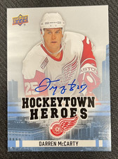 2025-26 UD DETROIT RED WINGS CENTENNIAL DARREN MCCARTY HOCKEYTOWN HEROES AUTO