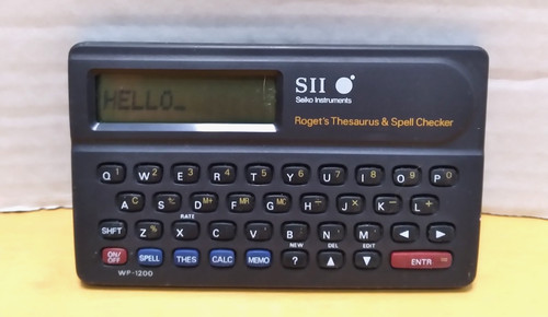 Roget's Thesaurus & Spell Checker - Seiko - WP-1200 - SII - w/ Case and Manual
