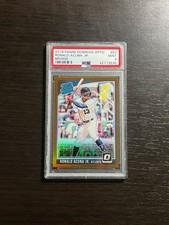 RONALD ACUNA JR 2018 Optic Bronze Rated Rookie RC Card #63 Graded PSA 9 Mint!. rookie card picture