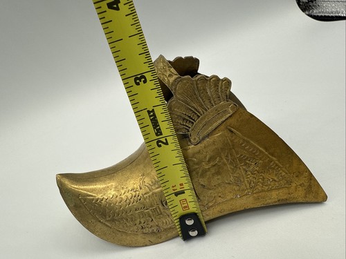Vintage Brass Shoe Stirrups Conquistador Spanish Colonial Ornate - Picture 18 of 18