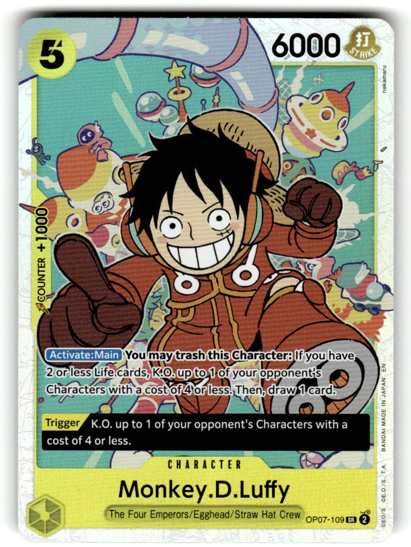 Monkey.D.Luffy (109) OP07-109 500 Years in the Future One Piece Foil NM