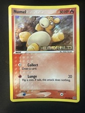 Numel 57/106 EX Holo inverso timbrato con smeraldo, carta Pokémon comune