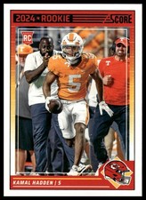 2024 Score #378 Kamal Hadden Kansas City Chiefs Rookie