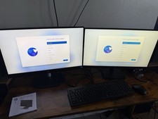 HP All-in-One Desktop Computer 24-cr0xxx With Additional Monitor And Keyboard